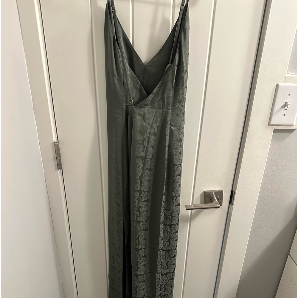 Fame and Partners green Women's Long Dress Size 12